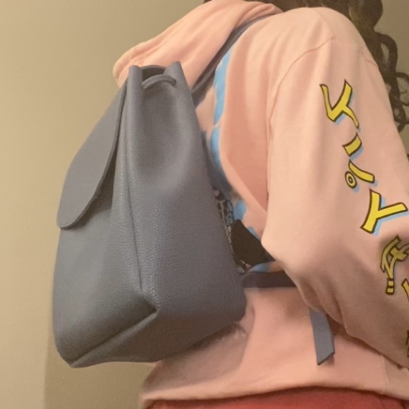 Mini Faux-Leather Backpack - Picture 7 of 8